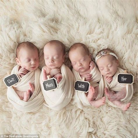 Baby Quadruplets Pose For Adorable Star Wars Photo Shoot Daily Mail