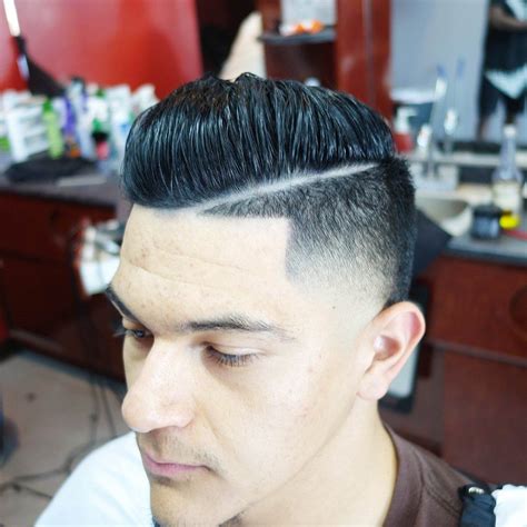 So get your comb over fade haircut furthermore, club it with pompadour at the front. Awesome Comb Over Taper With Line Shop - Hard Part ...
