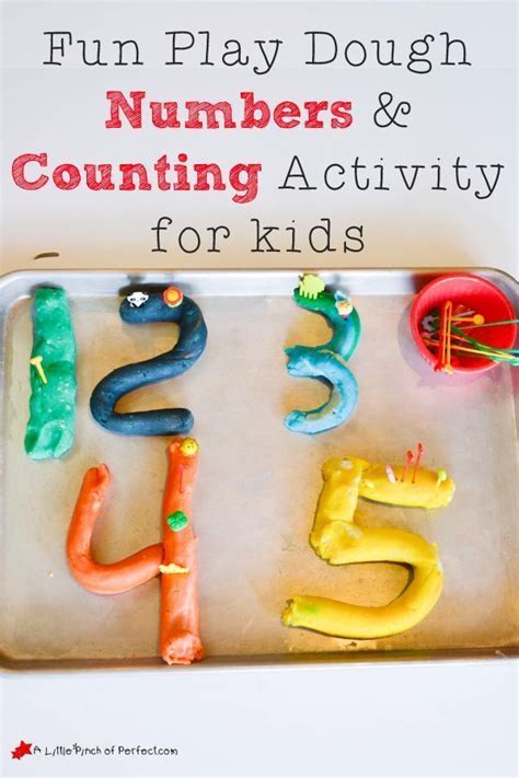 Fun Numbers And Counting Activity With Play Dough Counting