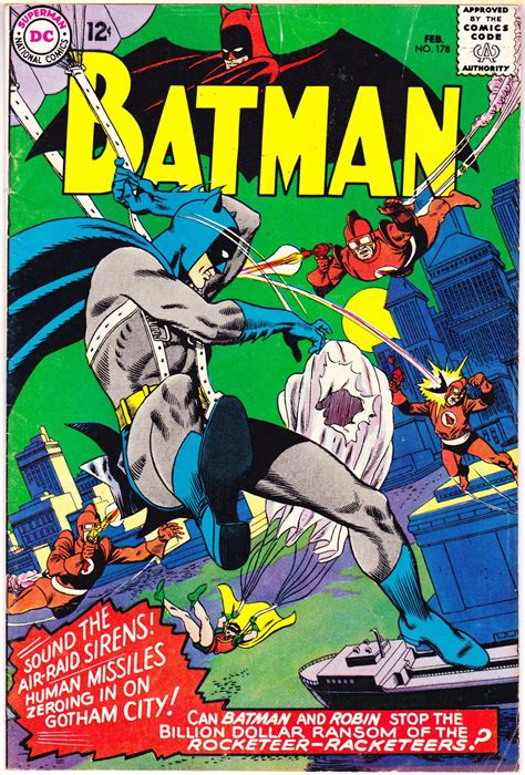 Batman 178 Comic Silver Age Book 1966 Dc Comics Fn 60 In 2020