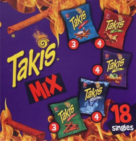 Takis Tortilla Chips Variety Pack 18 Ct 1 Oz Kroger