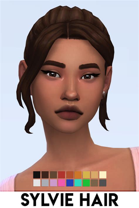 Sylvie Hair By Vikai Imvikai On Patreon In 2020 Sims 4 Sims Sims Four
