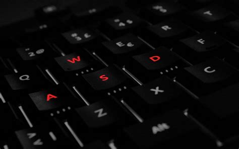 Wallpaper Dark Macro Technology Keyboards Wasd Multimedia