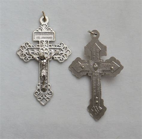 Religious Pardon Crucifix Cross 55 X 30mm Pendant Quality Made In Italy