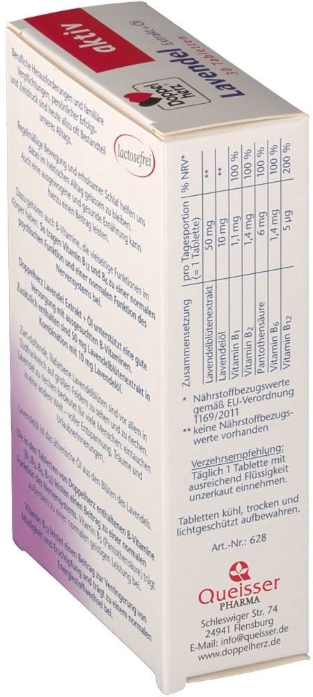 Doppelherz Lavendel Extrakt Öl Tabletten 30 Stk Ab 344 € Preisvergleich Bei Idealode