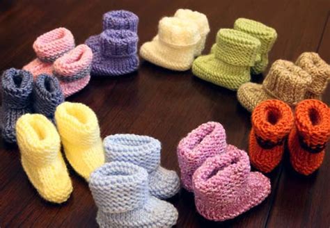 Super Easy Knitting Pattern Baby Booties Newborn 3 Months 6 Months 9