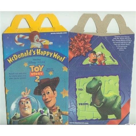 1999 Mcdonalds Disneys Toy Story 2 Buzz And Woody Happy Meal Box On Ebid