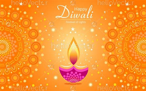 Happy Diwali Vector Decorative Background Download Graphics And Vectors