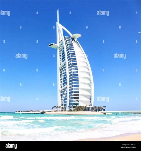 Burj Al Arab Dubai 7 Star Hotel Stock Photo Alamy