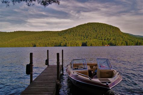 Looking Forward To Lake George At Summertime Adirondacks
