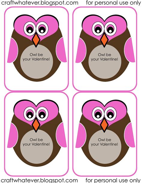 Free Valentines Day Printables Owl Be Your Valentine My Funny