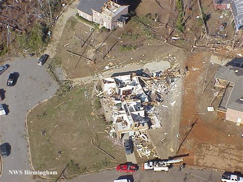 The storm was rated by the national weather service as an f4 on the fujita storm intensity scale. Tuscaloosa Tornado - December 16, 2000