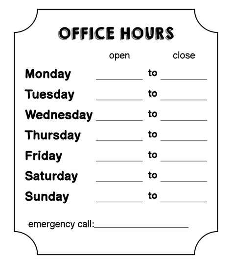 Office Hour Template