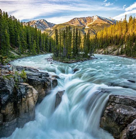 Sunwapta Falls Jasper Alberta By Steve Alkok Stevealkok On
