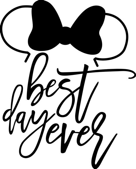 Minnie Mouse Best Day Ever Svg