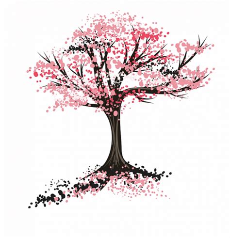 Easy Cherry Blossom Drawing Tree Cherry Blossom Tree Drawing Easy At