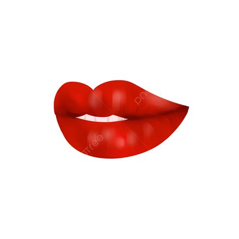 Mouth Lips Clipart Vector Hand Painted Sexy Red Lips And Mouth Elements Hand Draw Mouth Red