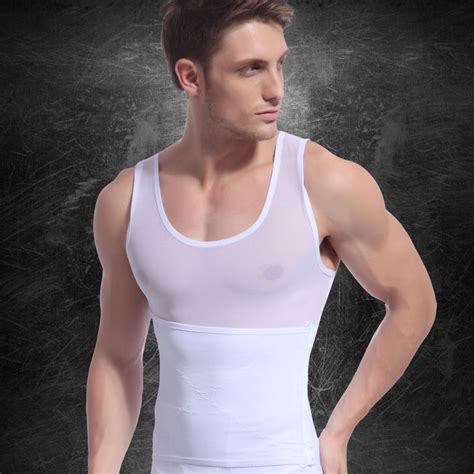 Men S Clothing Best Compression Slimming Vest Girdle Tank Top Male