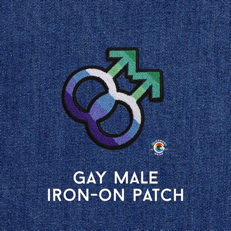 Gay Male Patch Mlm Symbol Iron On Patch Lgbtqa T For Etsy