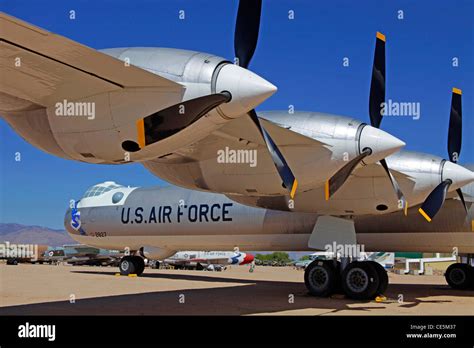 The Convair B 36 Peacemaker Strategic Bomber Aircraft On Display At