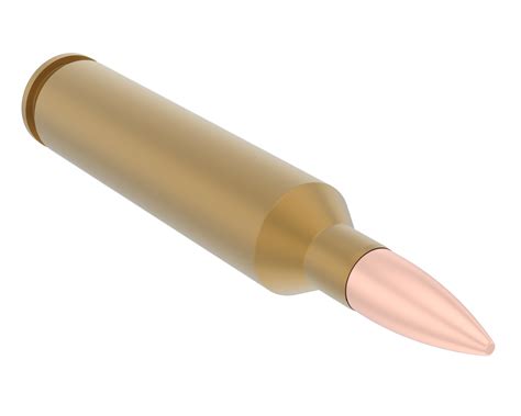 Bullet Isolated On Background 3d Rendering Illustration 37362600 Png