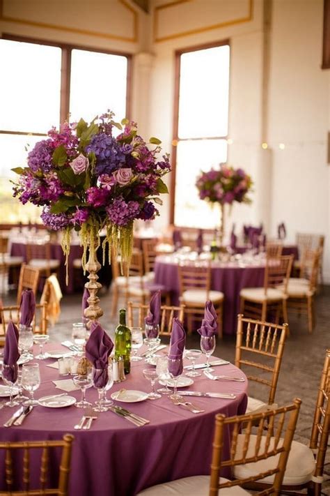 22 Plum Purple And Gold Wedding Color Ideas 💜💛
