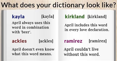 What Does Your Dictionary Look Like Words Vocabulary