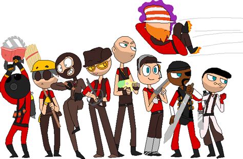 Tf2 Drawing Slightly Fixed Cartoon Clipart Large Size Png Image