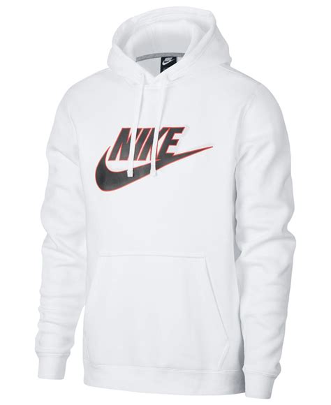 Nike Fleece Sportswear Futura Logo Hoodie S In White For Men Lyst