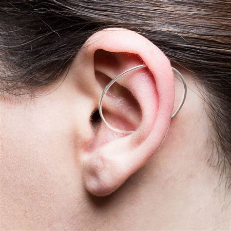 Sterling Silver Cartilage Hoop Earrings Ear Cuffs By Otis Jaxon