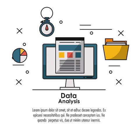 Conceito de infográfico de análise de dados com elementos Vetor Premium