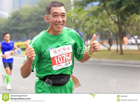 Senior Marathon Runner Editorial Image Image Of Action 35908580