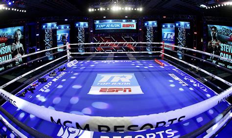 Espn Returns To Live Events Ring With Top Rank Boxing Productions In Vegas