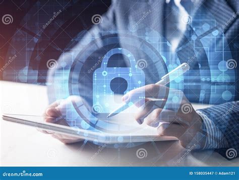 Computer Security And Information Technology Stock Image Image Of