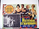 "HISTORIAS EXTRAORDINARIAS" MOVIE POSTER - "HISTOIRES EXTRAORDINAIRES ...