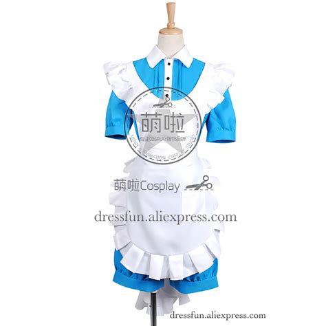 Black Butler Cosplay Ciel Phantomhive Costume Blue Maid Dress Shirt