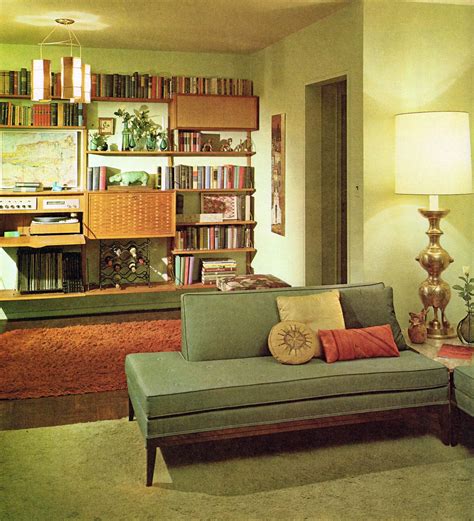 1960s Living Room Sala De Estar Retro Design De Interiores Vintage