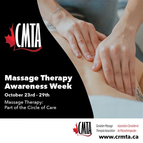 Massage Therapy Awareness Week October 23 29 Canadian Registered