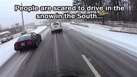 Driving In The Snow The North Versus The South Youtube