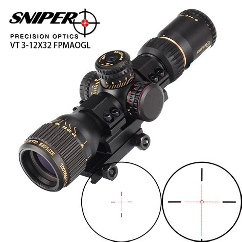 Sniper Vt 3 12x32 Compact First Focal Plane Hunting Rifle Scope Glass