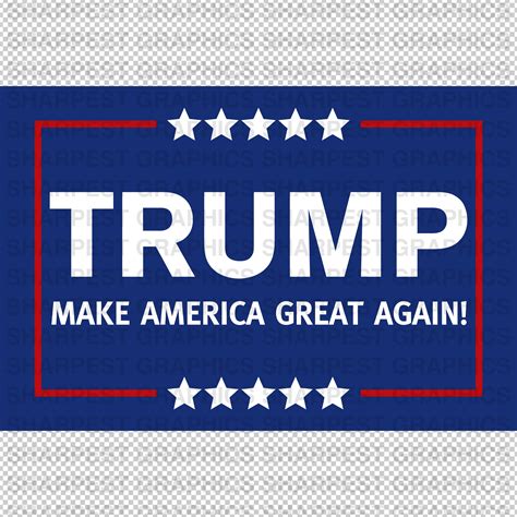 Svg Png Trump Make America Great Again Maga Color Graphic Etsy