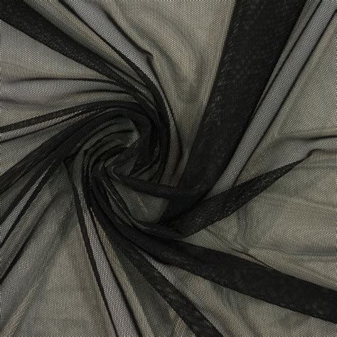Stretch Mesh Black Sample Gala Fabrics