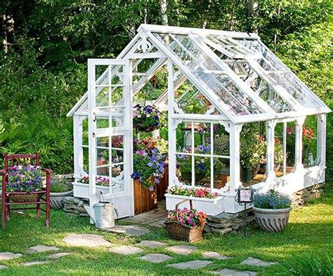 23 Small Greenhouse Made From Old Antique Windows Backyard Greenhouse