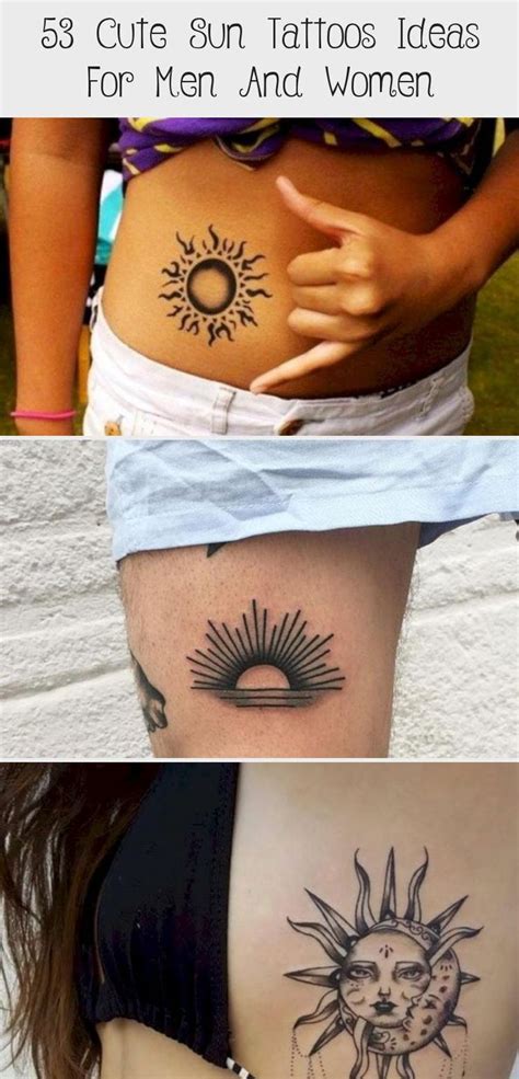 Cute Sun Tattoos Ideas For Men And Women Tattoo Sun Tattoos
