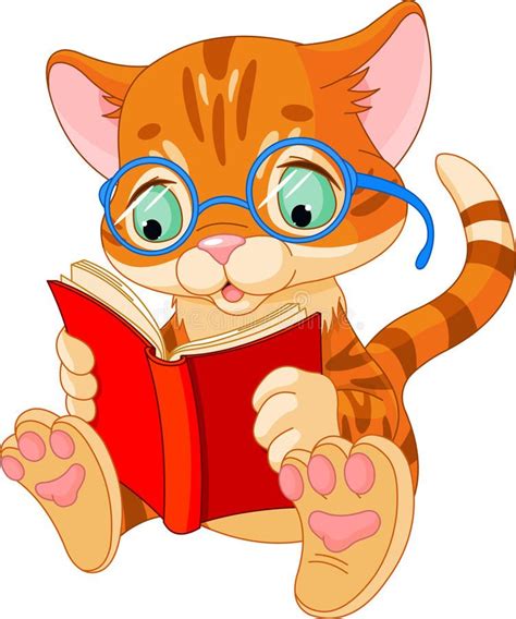 Cute Kitten Education Cute Kitten With Glasses Reading A Book Sponsored Ad Affiliate