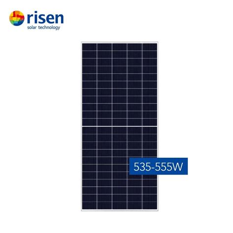 Risen Solar Half Cut 144 Cells 540w 550w 555w Mono Solar Panel Cell Pv Module For Solar Power