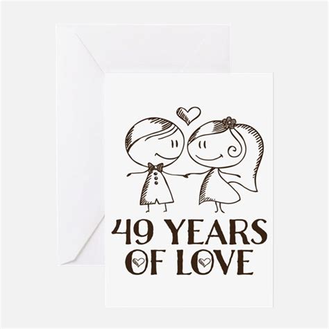 49th Anniversary 49th Anniversary Greeting Cards Cafepress