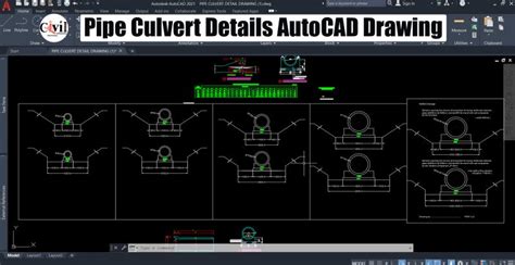 Pipe Culvert Details Autocad Drawing Engineering Discoveries