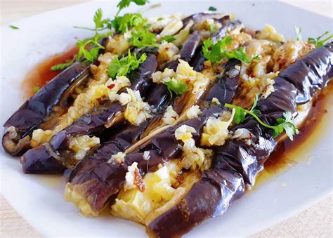 chinese style eggplant with garlic dressing chopstick therapy