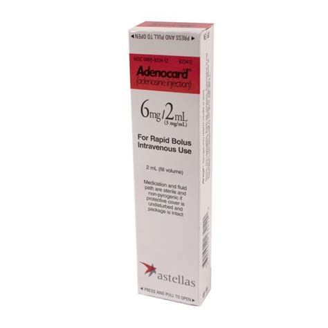 Adenocard Adenosine 3mgml 2ml Syringe Each Discontinued